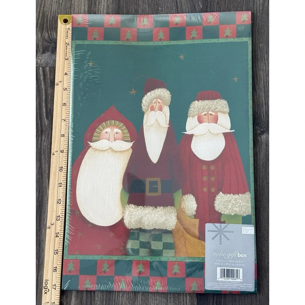 Vintage Y2K Christmas Holiday Robe Gift Set Of‎ 3 Boxes 17.35x11.5x2.5 Wrapping